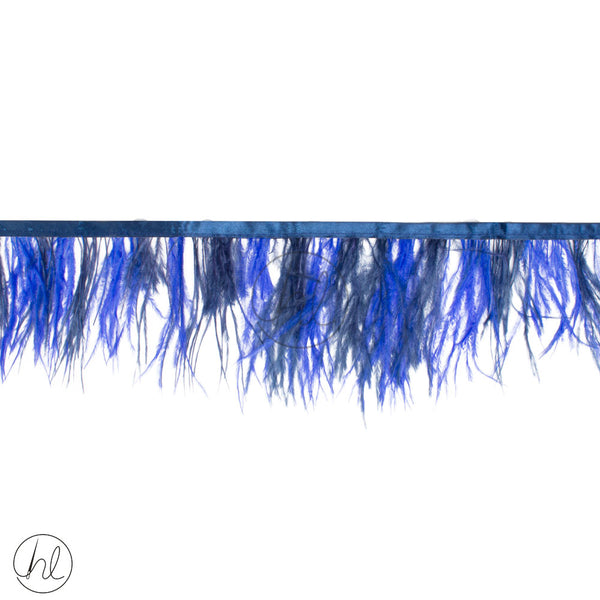 2 TONE FEATHER TRIMMINGS (ROYAL) PER M