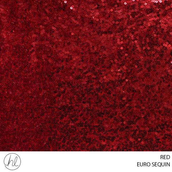 EURO SEQUIN (53) RED (150CM) PER M