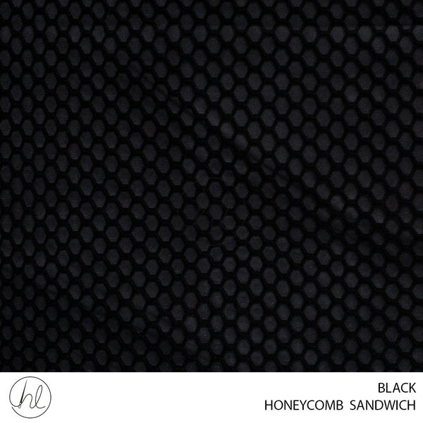 Honeycomb Sandwich (53) Black (150cm) Per M
