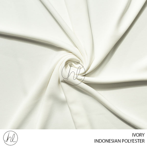 INDONESIAN POLYESTER (51) IVORY (150CM)