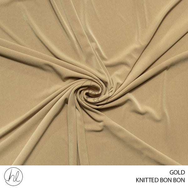Knitted bon bon (55) gold (150cm) per m
