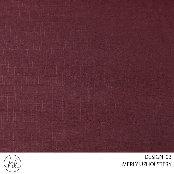 MERLY UPHOLSTERY COLLECTION 53 (MAROON)	(140CM WIDE)	PER M