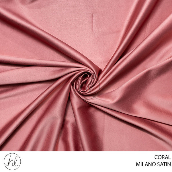 Milano Satin (781) Coral (150cm) Per  M