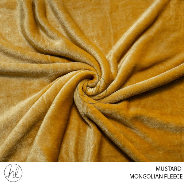 Mongolian Fleece (781) Mustard (150cm) Per M