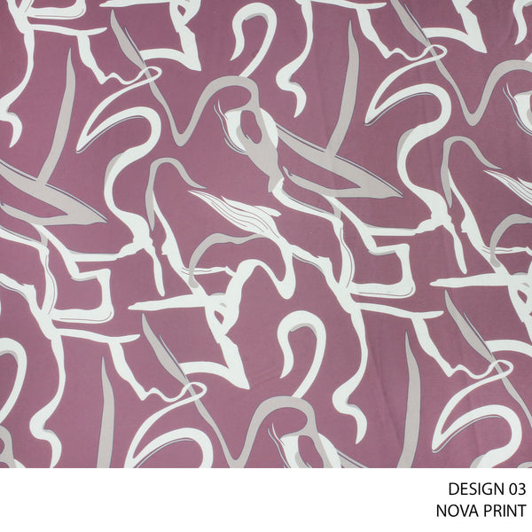 NOVA PRINT D#8 BROWN ROSE ROLL ROLL 001