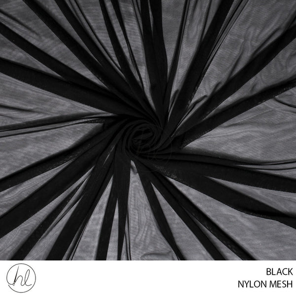 NYLON MESH (53) BLACK (150CM) PER M