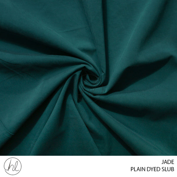 Plain dyed slub (51) jade (150cm) per m