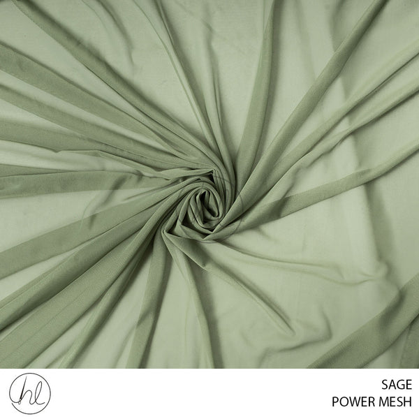 Power Mesh (781) Sage (150cm) Per M