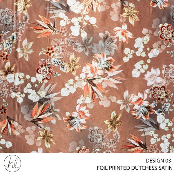 DUTCHESS DIGITAL FOIL 150CM SEPIA ROLL ROLL 001