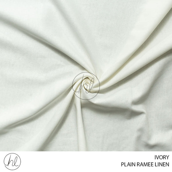 Plain Ramme Linen (781) Ivory (140cm) Per M