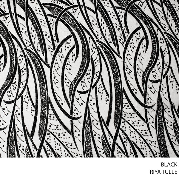 TULLE RIYA  BLACK ROLL ROLL 001