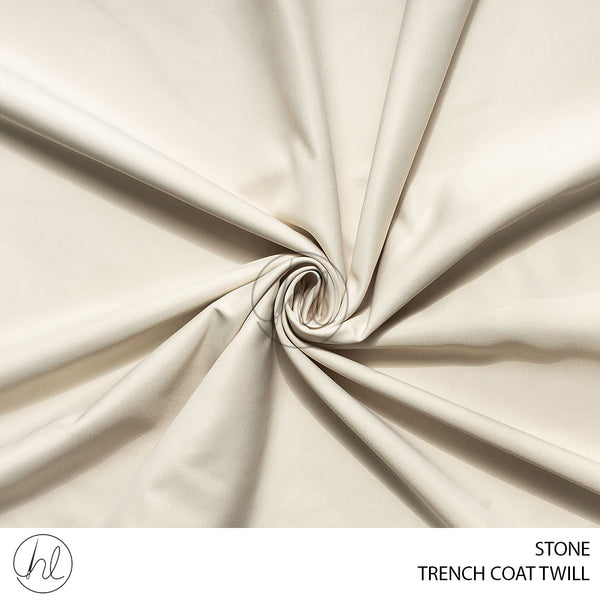 Trench Coat Twill (56) Stone (140cm) Per M