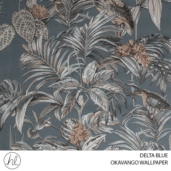 OKAVANGO WALLPAPER 170 (DELTA BLUE) (PER ROLL)	(53CMX10M)