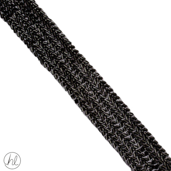 Braid Fancy  (4cm)  (Black)