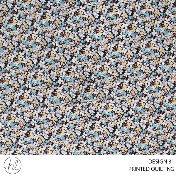 PRINTED QUILTING (51) MULTI (110CM) PER M