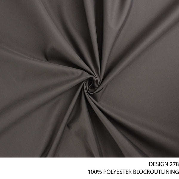 100% POLYESTER BLOCKOUT LINING CHARCOAL ROLL ROLL 001