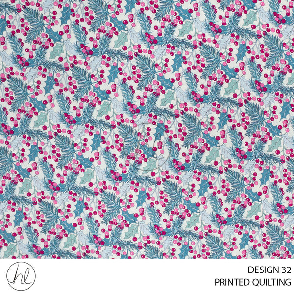 PRINTED QUILTING (51) MULTI (110CM) PER M