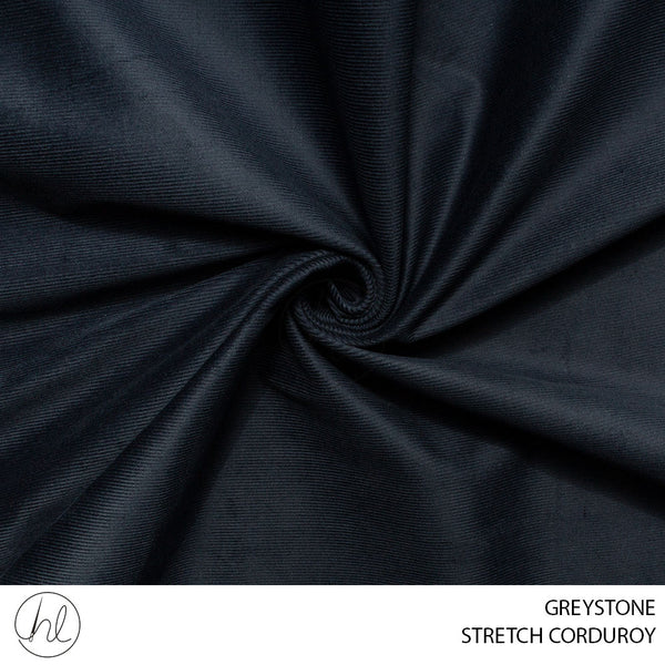 STRETCH CORDUROY (51) GREYSTONE (150CM) PER M