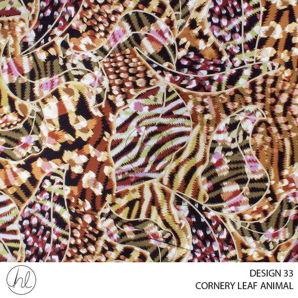 CORNERY LEAF ANIMAL (1515) MULTI (150CM) PER M