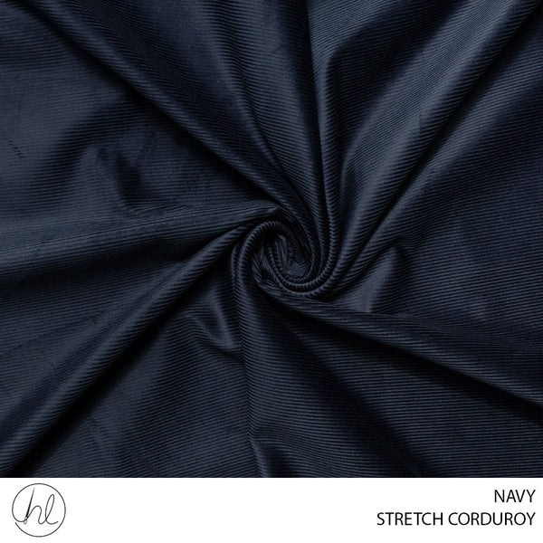 STRETCH CORDUROY (51) NAVY (150CM) PER M