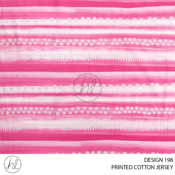 PRINTED COTTON JERSEY (51) DUSTY PINK (150CM) PER M