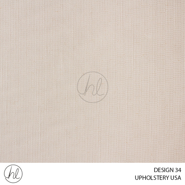 PLAIN CHEN UPHOLSTERY (DESIGN 34) (CREAM) (140CM WIDE) (BUY 20M OR MORE AT R39.99 PER M)
