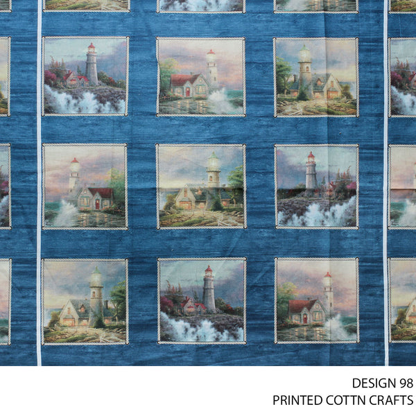 COTTON CRAFT DIGITAL FABRIC PETROL ROLL ROLL 001