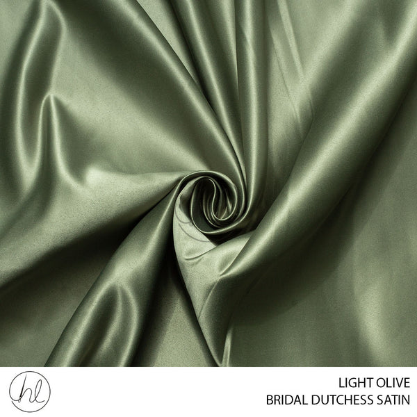 Bridal Dutchess Satin (781) Light Olive  (150cm) Per M