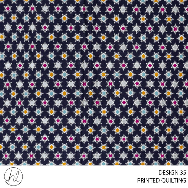 PRINTED QUILTING (51) MULTI (110CM) PER M