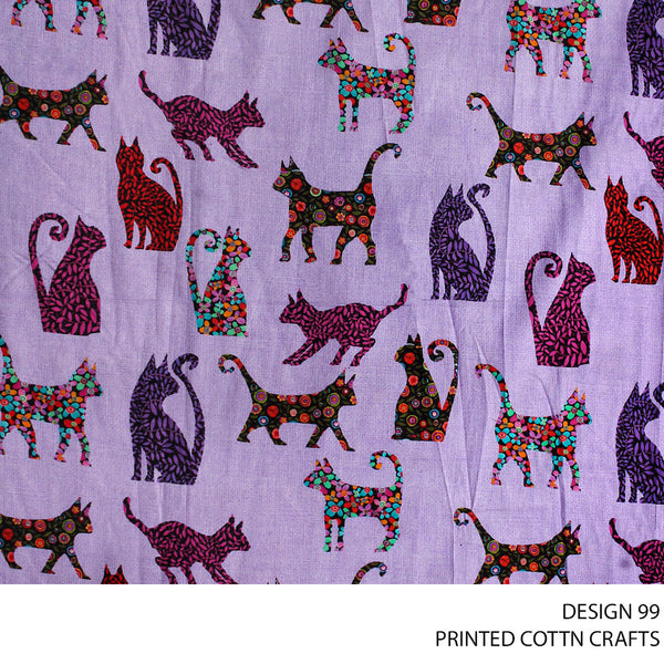 COTTON CRAFT DIGITAL FABRIC LILAC ROLL ROLL 001