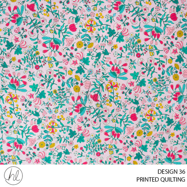 PRINTED QUILTING (51) MULTI (110CM) PER M