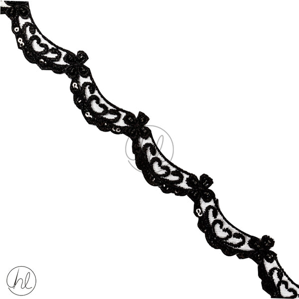 Braid Fancy 	(2CM)  (Black)