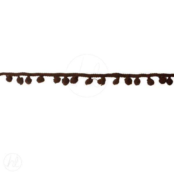 POM POMS P/M  BROWN MED