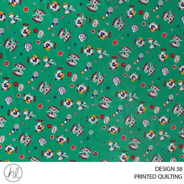 PRINTED QUILTING (51) MULTI (110CM) PER M