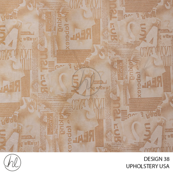 UPHOLSTERY USA 51 (DESIGN 38) (LIGHT BEIGE) (140CM WIDE)(BUY 20M OR MORE AT R39.99 PER M)