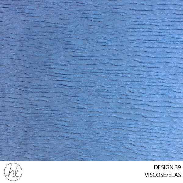 VISCOSE/ELAS (51) BLUE (150CM) PER M