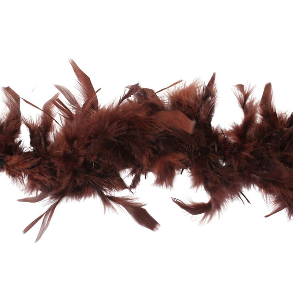 FEATHERS BOA BROWN FREE
