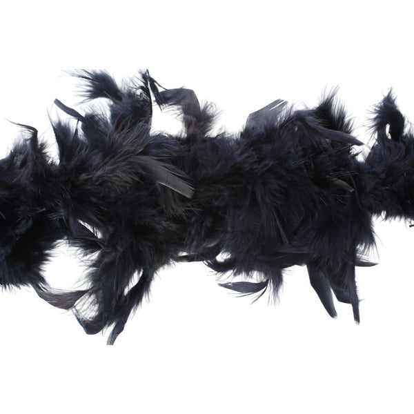 FEATHERS BOA NAVY FREE