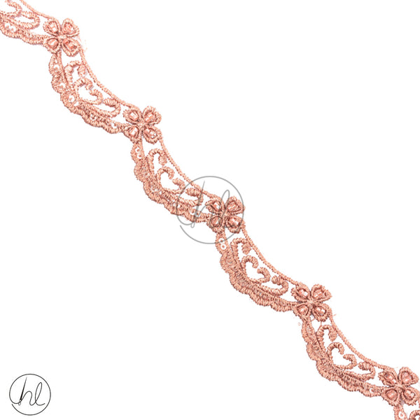 Braid Fancy 	(2CM)  (Dusty Pink)