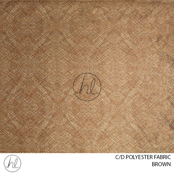 C/D Polyester Fabric (4317 CP) (300cm)(Brown)