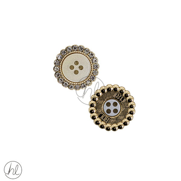 Buttons Fancy 28" H13-J093 Ivory/Gold