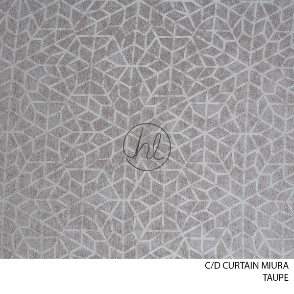 C/D Curtain Miura (043B CP)(280cm)(Taupe)