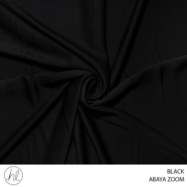 ABAYA ZOOM (781) BLACK (150CM) PER M