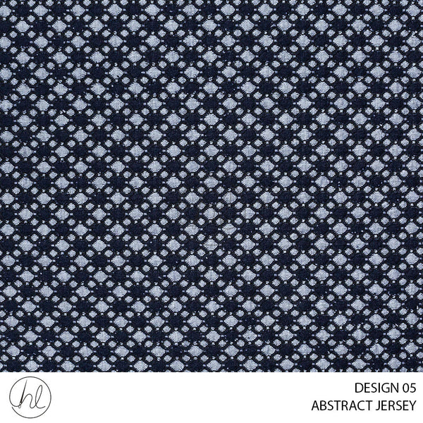 ABSTRACT JERSEY (51) NAVY (150CM) PER M