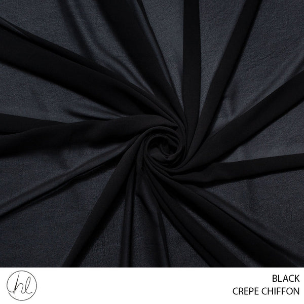 CREPE CHIFFON (781) BLACK (150CM) PER M