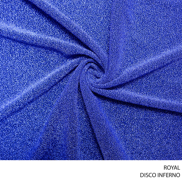 DISCO INFERNO FABRIC 150CM ROYAL ROLL ROLL 001