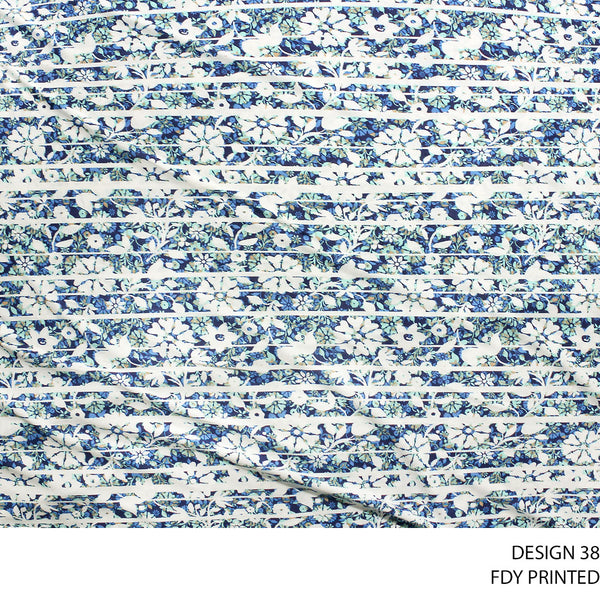 FDY PRINTED FABRIC 150CM ROYAL ROLL ROLL 001