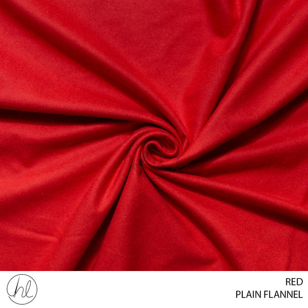Plain Flannel (56) Red (150cm) Per M