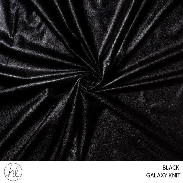 GALAXY KNIT (55) BLACK (150CM) PER M