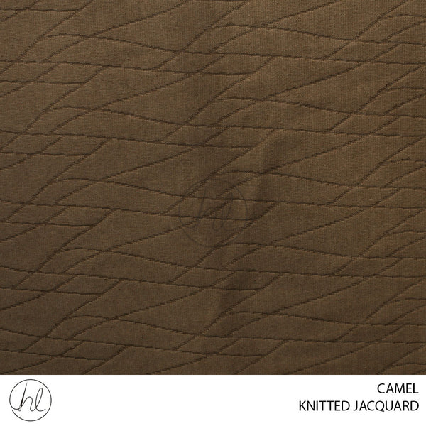 KNITTED JACQUARD (51) CAMEL (150CM) PER M